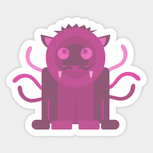 cute monster L.I Sticker